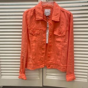 NWT Tommy Bahama Two Palms Raw Edge Linen Jacket